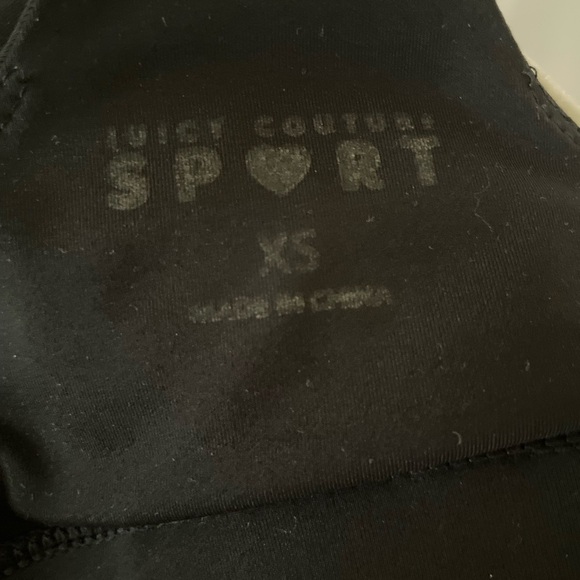 Juicy Couture Logo Cross Back Sports Bra. Black. size XS - Picture 5 of 10